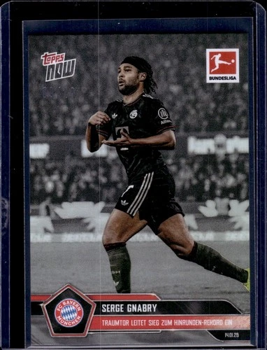 Serge Gnabry 2025 Topps Now Bundesliga Black /10