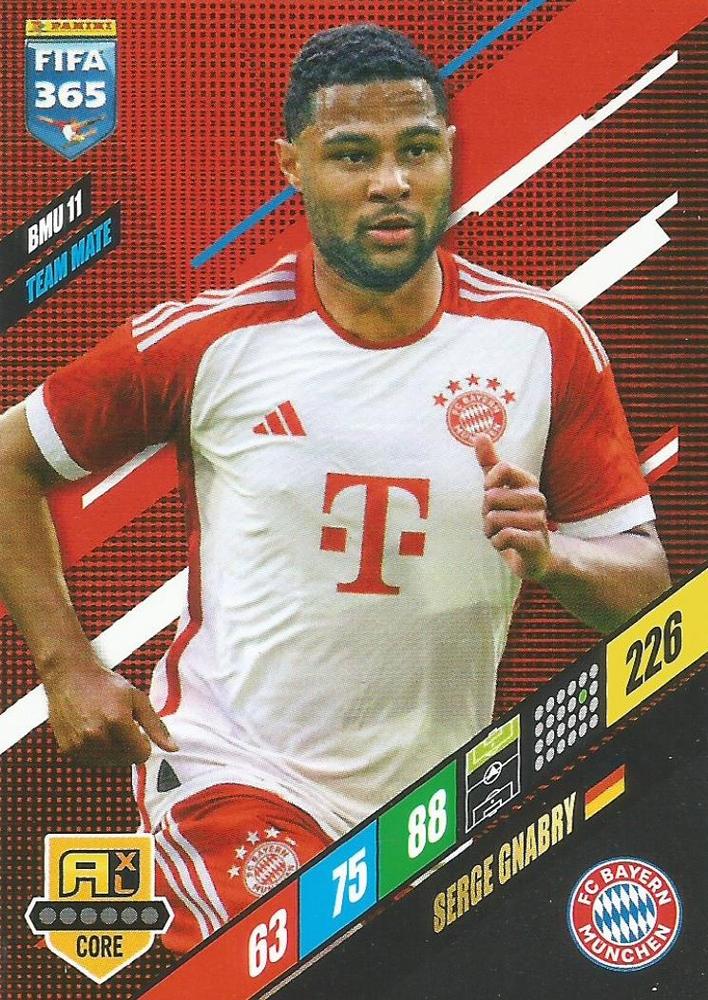 Serge Gnabry 2024 Panini Adrenalyn XL FIFA 365