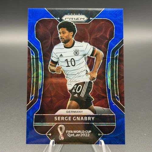 Serge Gnabry 2022 Panini Prizm World Cup Qatar Blue Choice Prizm /135