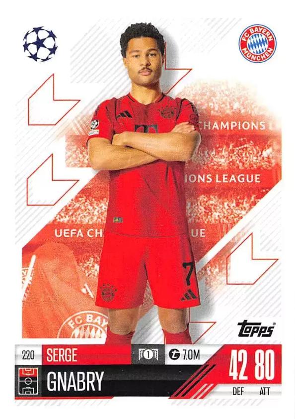 Serge Gnabry 2024 Topps Match Attax UEFA Club Competitions