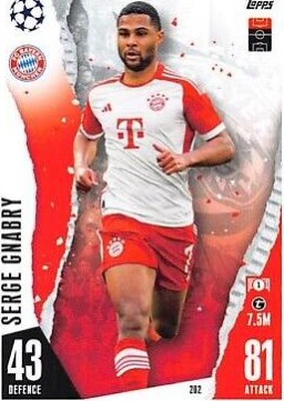 Serge Gnabry 2023 Topps Match Attax UEFA Club Competitions