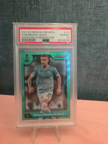 Sergej Milinković-Savić 2021 Topps Chrome Merlin Green Mojo /99