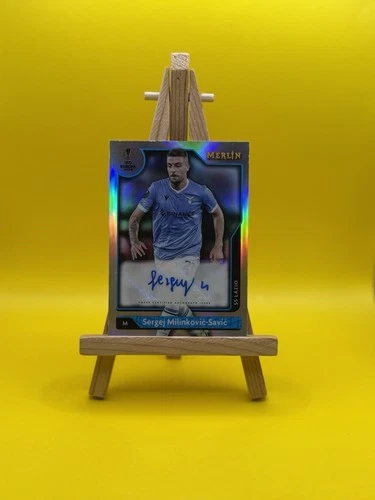 Sergej Milinkovic-Savic 2021 Topps Merlin Chrome UEFA Refractor #A-SM