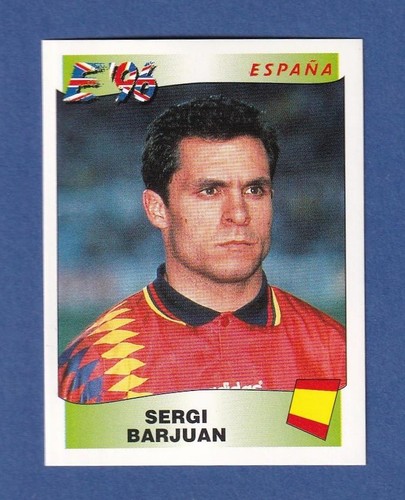 Sergi Barjuan 1996 Panini UEFA Euro 1996 #123