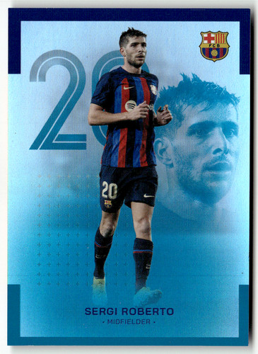 Sergi Roberto 2023 Topps Barcelona FC Blue 175/175