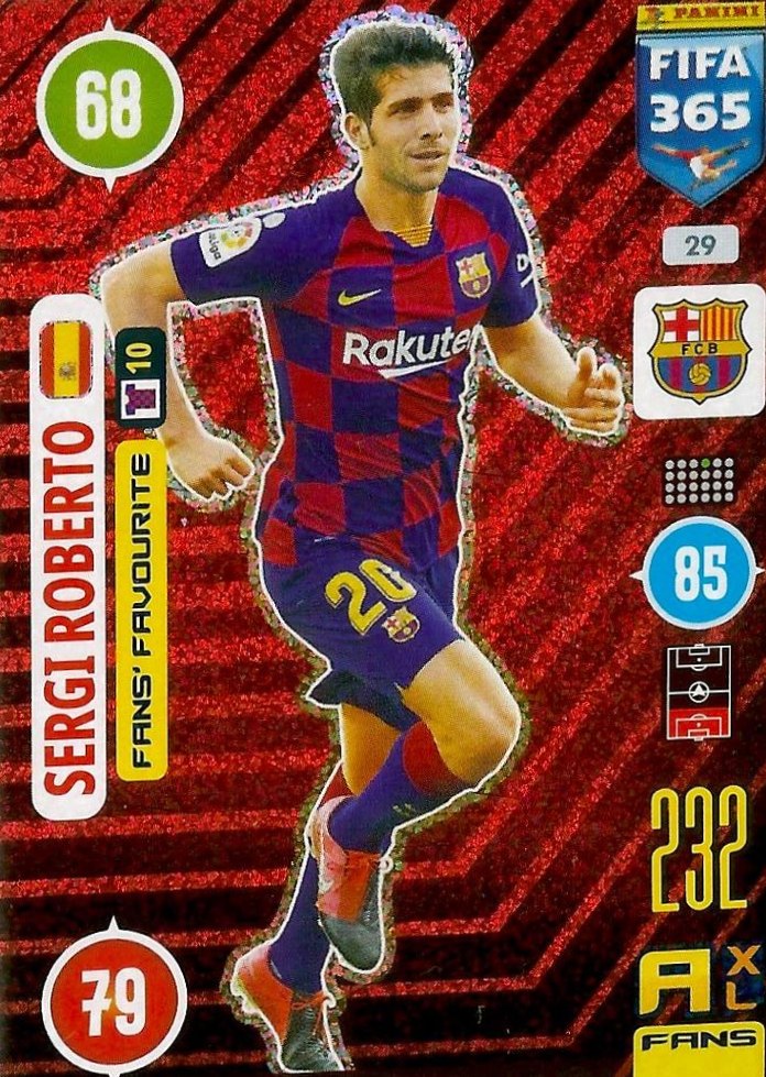Sergi Roberto 2021 Panini Adrenalyn XL FIFA 365