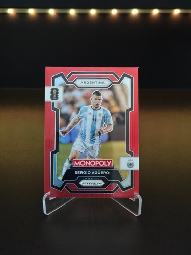Sergio Agüero 2026 Panini Monopoly Prizm FIFA World Cup Red Prizm