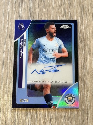 Sergio Aguero 2025 Topps Chrome Black Refractor /10