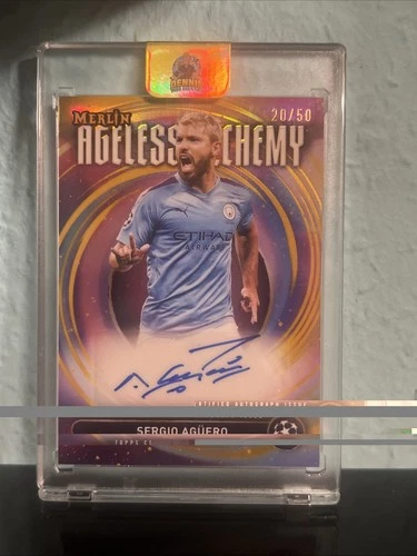 Sergio Aguero 2024 Topps Merlin Chrome /50