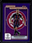 Sergio Busquets 2024 Topps Finest Purple Refractor /299