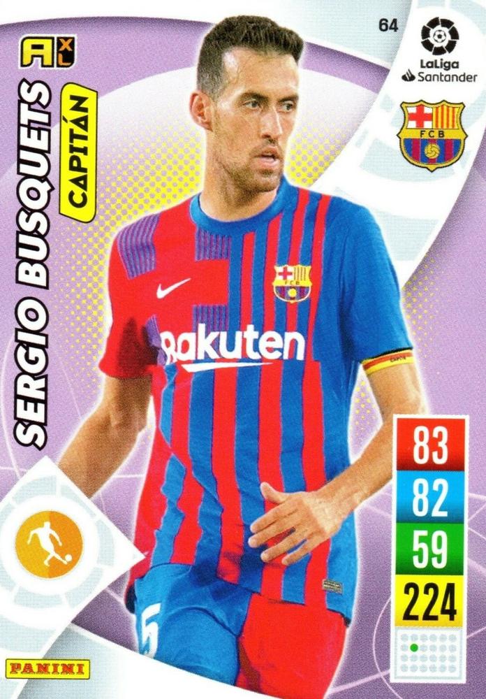 Sergio Busquets 2021 Panini Adrenalyn XL La Liga