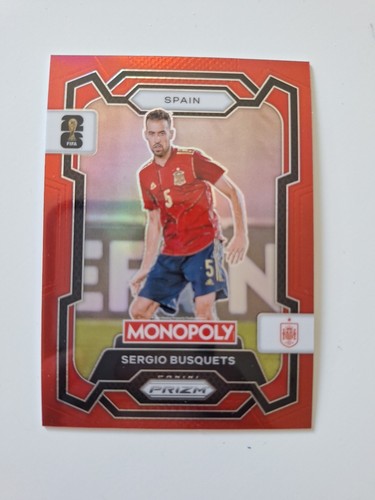 Sergio Busquets 2026 Panini Prizm Red Prizm