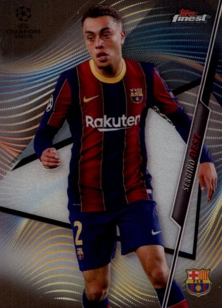 Sergiño Dest 2020 Topps Finest UEFA 19