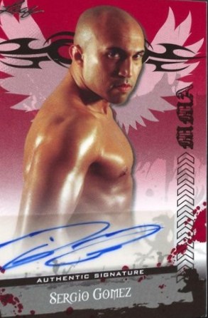 Sergio Gomez 2010 Leaf MMA Autographs Red