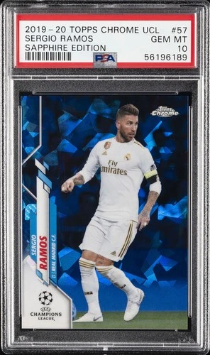 Sergio Ramos 2019 Topps Chrome Champions League Sapphire Edition