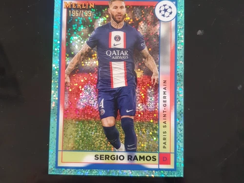Sergio Ramos 2023 Topps Chrome Merlin Pink Speckle /199