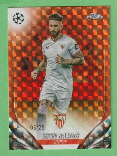 Sergio Ramos 2023 Topps Chrome Orange Geometric /25