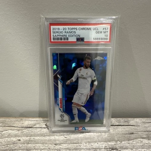 Sergio Ramos 2019 Topps Chrome UCL Sapphire Edition Sapphire