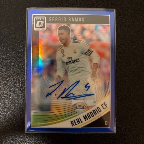 Sergio Ramos 2019 Panini Donruss Optic Blue Prizm /5