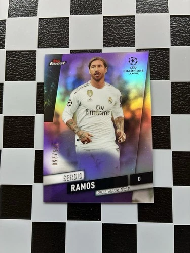 Sergio Ramos 2019 Topps Finest Purple /250