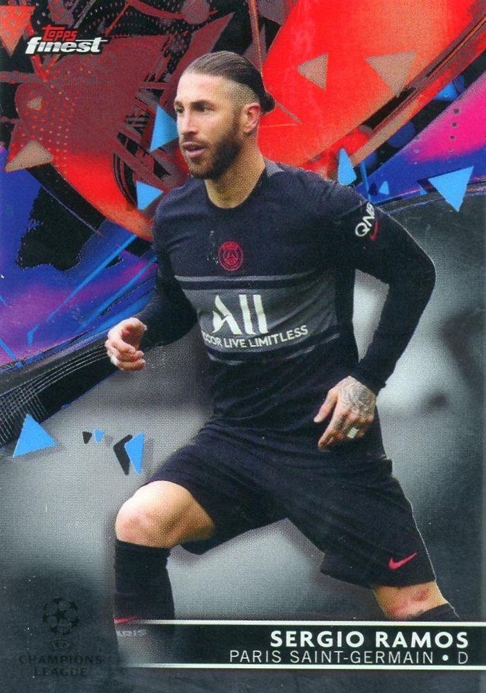 Sergio Ramos 2021 Topps Finest UEFA 70