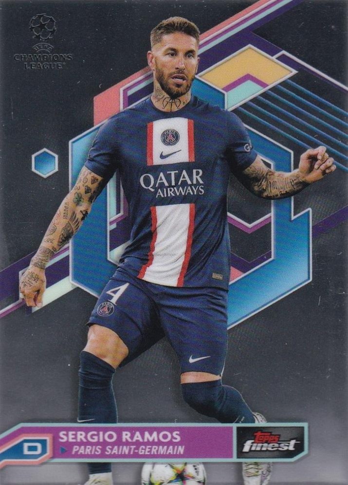 Sergio Ramos 2022 Topps Finest UEFA 99