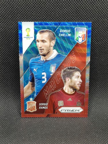 Sergio Ramos & Giorgio Chiellini 2014 Panini Prizm Red Blue