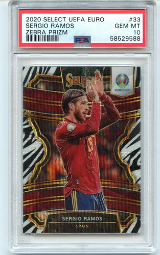 Sergio Ramos 2020 Panini Select Zebra Prizm #33