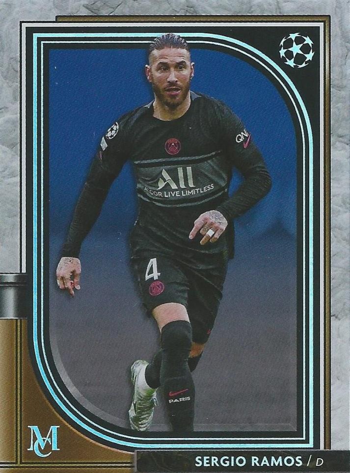 Sergio Ramos 2021 Topps Museum Collection UEFA Champions League