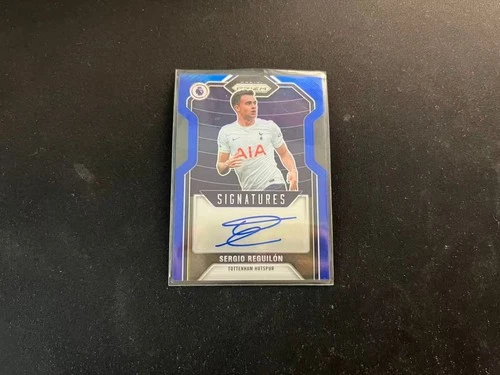 Sergio Reguilón 2021 Panini Prizm Premier League Calcio Blu /99
