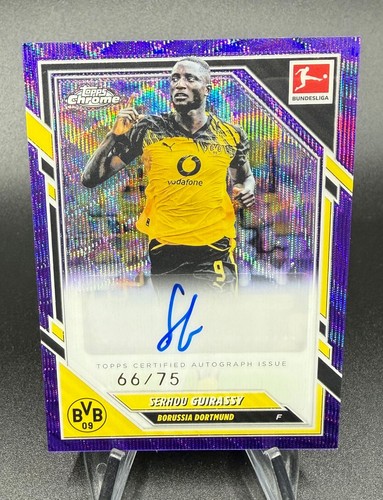 Serhou Guirassy 2025 Topps Bundesliga Chrome /75