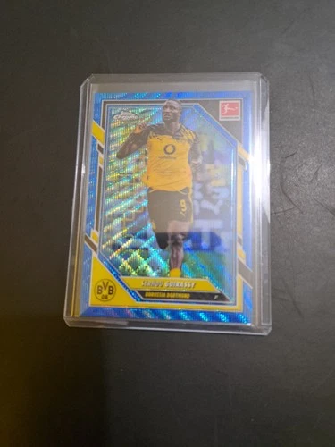 Serhou Guirassy 2025 Topps Bundesliga Chrome Blue Wave /150