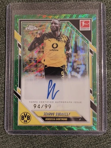 Serhou Guirassy 2025 Topps Bundesliga Chrome Green /99