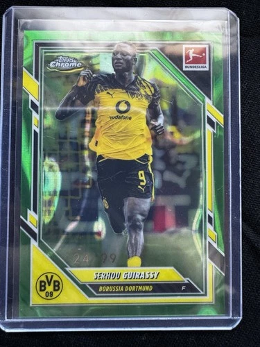 Serhou Guirassy 2024 Topps Bundesliga Chrome Green Lava /99