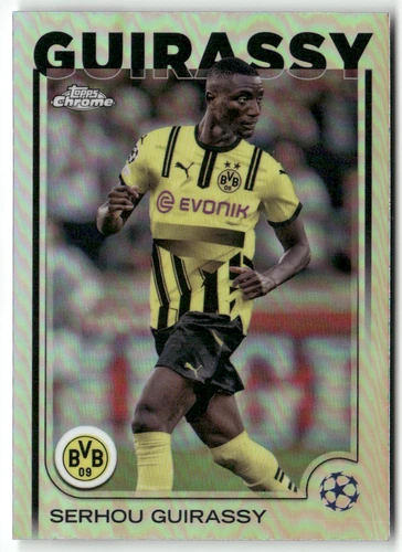 Serhou Guirassy 2025 Topps Champions League Chrome Refractor