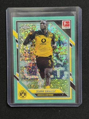 Serhou Guirassy 2025 Topps Chrome Aqua Refractor /199