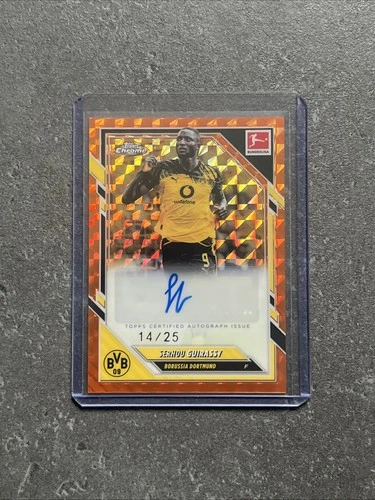 Serhou Guirassy 2025 Topps Chrome Arancione /25
