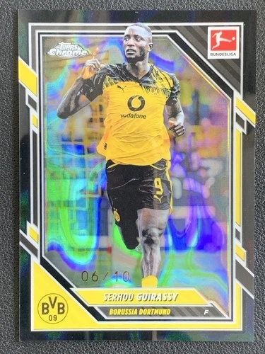 Serhou Guirassy 2025 Topps Chrome Black Lava /10