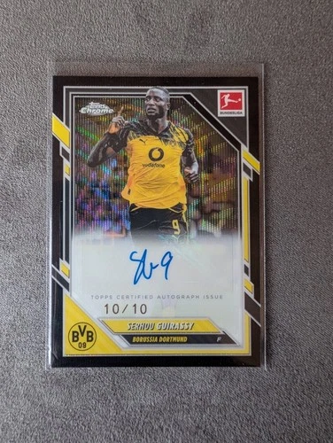 Serhou Guirassy 2025 Topps Chrome Black Wave /10