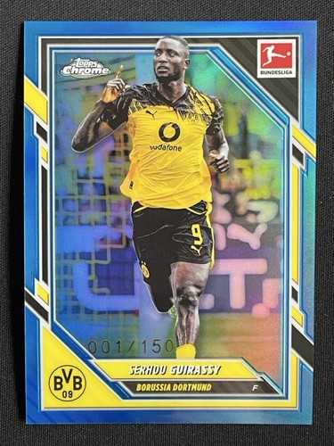 Serhou Guirassy 2026 Topps Chrome Blue Refractor /150