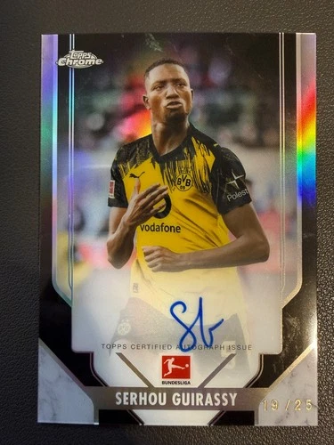 Serhou Guirassy 2025 Topps Chrome Bundesliga /25