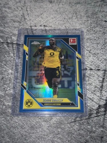 Serhou Guirassy 2025 Topps Chrome Bundesliga Blue /150