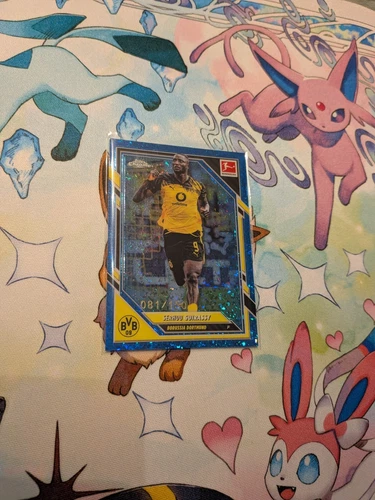 Serhou Guirassy 2025 Topps Chrome Bundesliga Blue Mini Diamond /150