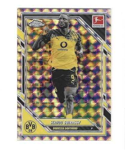 Serhou Guirassy 2025 Topps Chrome Bundesliga Geometric Refractor