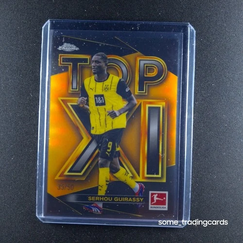 Serhou Guirassy 2024 Topps Chrome Bundesliga Gold /50