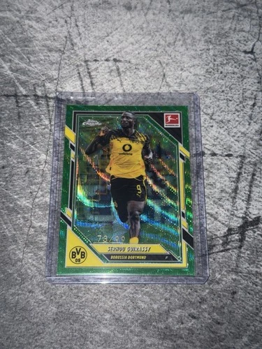 Serhou Guirassy 2025 Topps Chrome Bundesliga Green Wave /99
