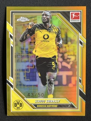 Serhou Guirassy 2025 Topps Chrome Gold /50