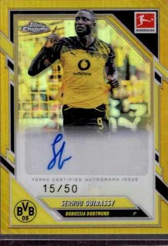 Serhou Guirassy 2025 Topps Chrome Gold /50