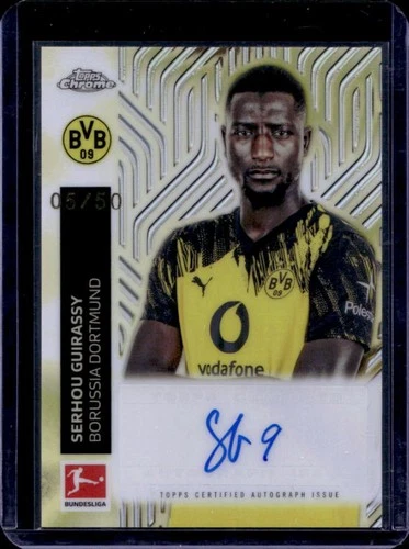 Serhou Guirassy 2025 Topps Chrome Gold Magic /50