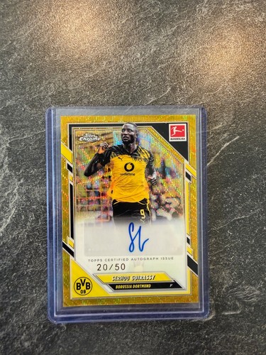 Serhou Guirassy 2025 Topps Chrome Gold Wave /50